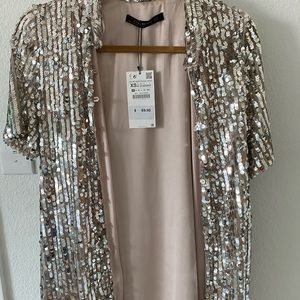 Sequin Button down dress/kimono
